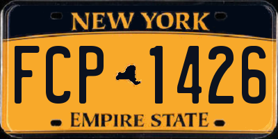NY license plate FCP1426
