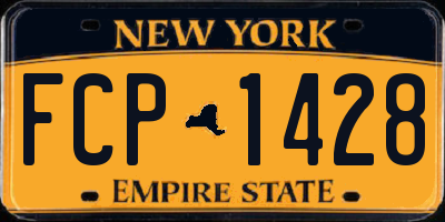 NY license plate FCP1428