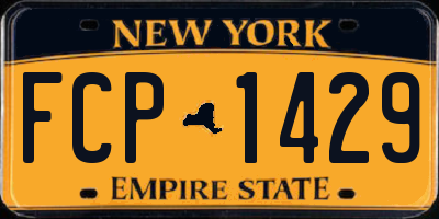 NY license plate FCP1429