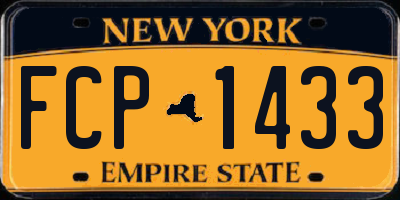 NY license plate FCP1433