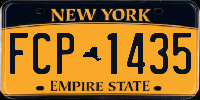 NY license plate FCP1435