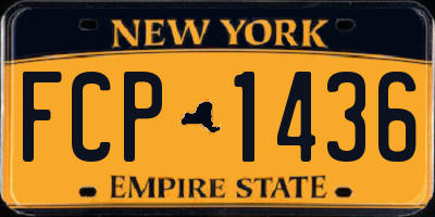 NY license plate FCP1436