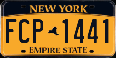 NY license plate FCP1441