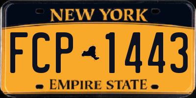 NY license plate FCP1443