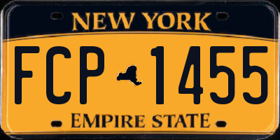 NY license plate FCP1455
