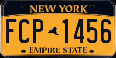 NY license plate FCP1456