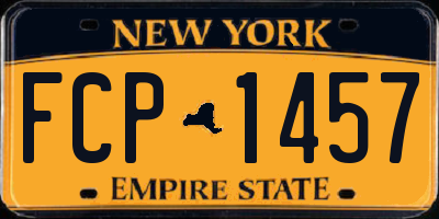 NY license plate FCP1457