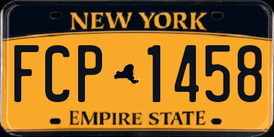 NY license plate FCP1458