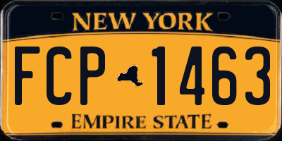 NY license plate FCP1463