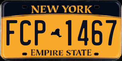 NY license plate FCP1467