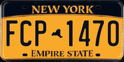NY license plate FCP1470