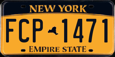 NY license plate FCP1471