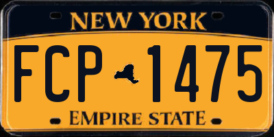 NY license plate FCP1475