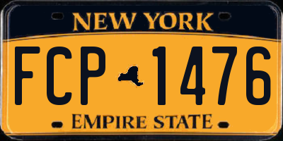 NY license plate FCP1476