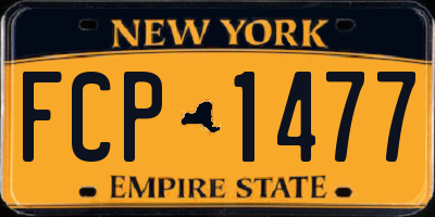 NY license plate FCP1477