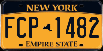NY license plate FCP1482