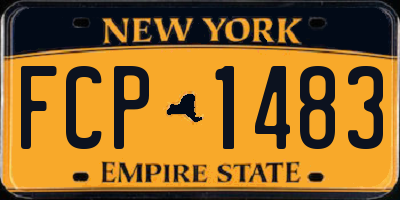 NY license plate FCP1483
