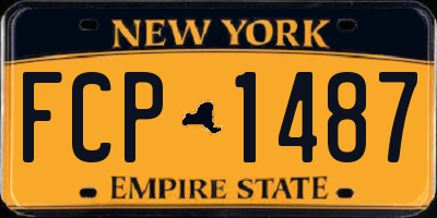 NY license plate FCP1487