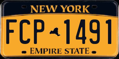 NY license plate FCP1491