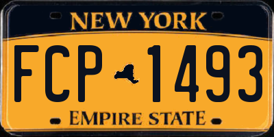 NY license plate FCP1493