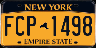 NY license plate FCP1498