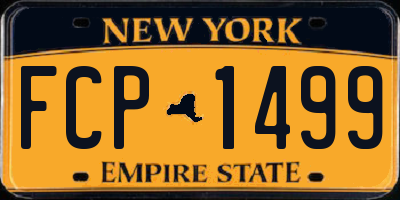 NY license plate FCP1499