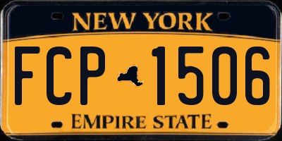 NY license plate FCP1506