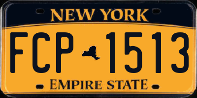 NY license plate FCP1513
