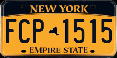 NY license plate FCP1515