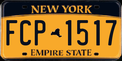 NY license plate FCP1517
