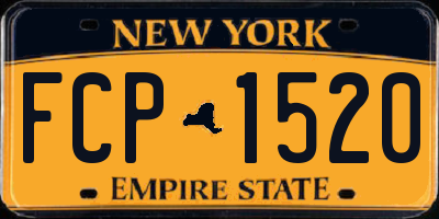 NY license plate FCP1520