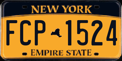 NY license plate FCP1524