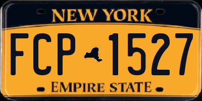 NY license plate FCP1527