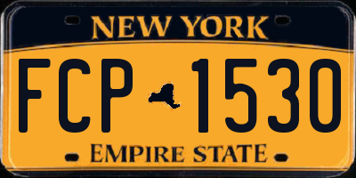 NY license plate FCP1530