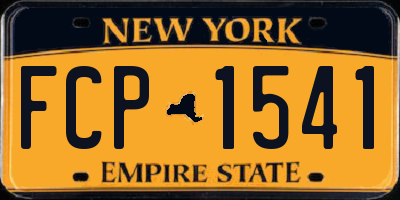 NY license plate FCP1541