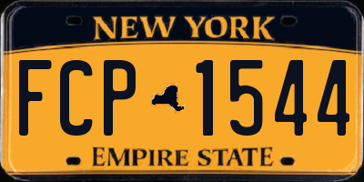 NY license plate FCP1544