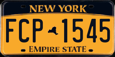 NY license plate FCP1545