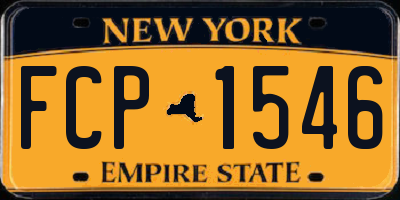 NY license plate FCP1546