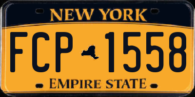 NY license plate FCP1558
