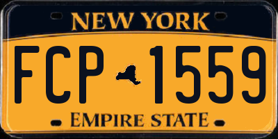 NY license plate FCP1559