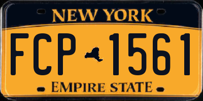 NY license plate FCP1561
