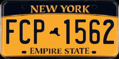 NY license plate FCP1562