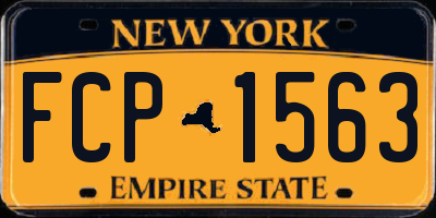 NY license plate FCP1563