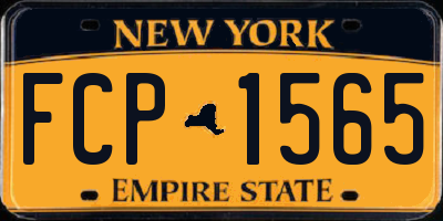 NY license plate FCP1565