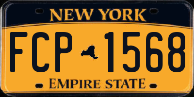 NY license plate FCP1568
