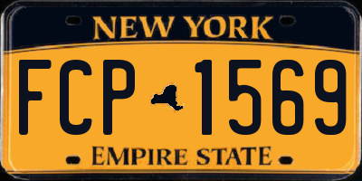 NY license plate FCP1569