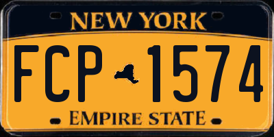 NY license plate FCP1574