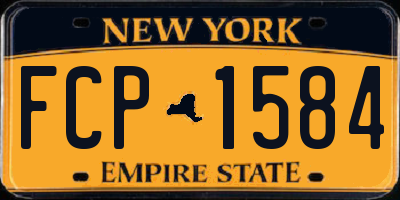 NY license plate FCP1584