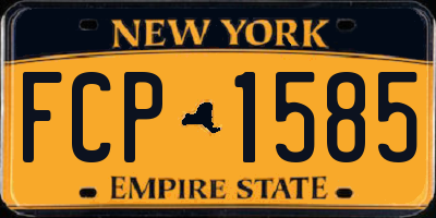 NY license plate FCP1585