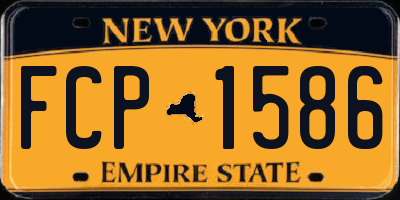 NY license plate FCP1586